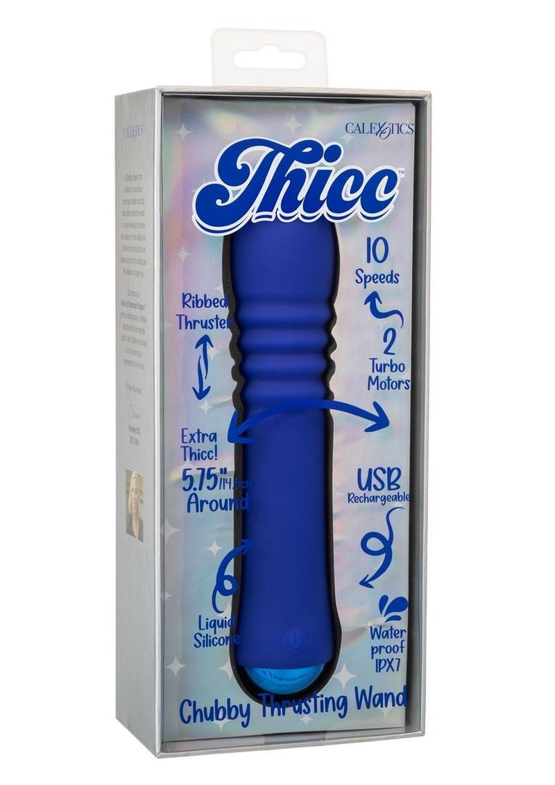 Thicc Chubby Thrusting Rechargeable Silicone Vibrating Wand
