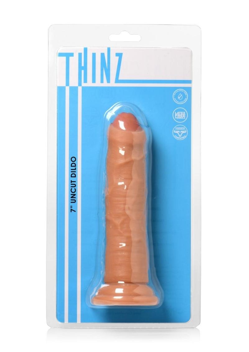 Thinz Uncut Dildo with Balls Realistic Vanilla Dildo