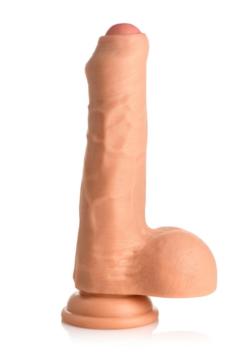 Thinz Uncut Dildo with Balls Realistic Vanilla Dildo