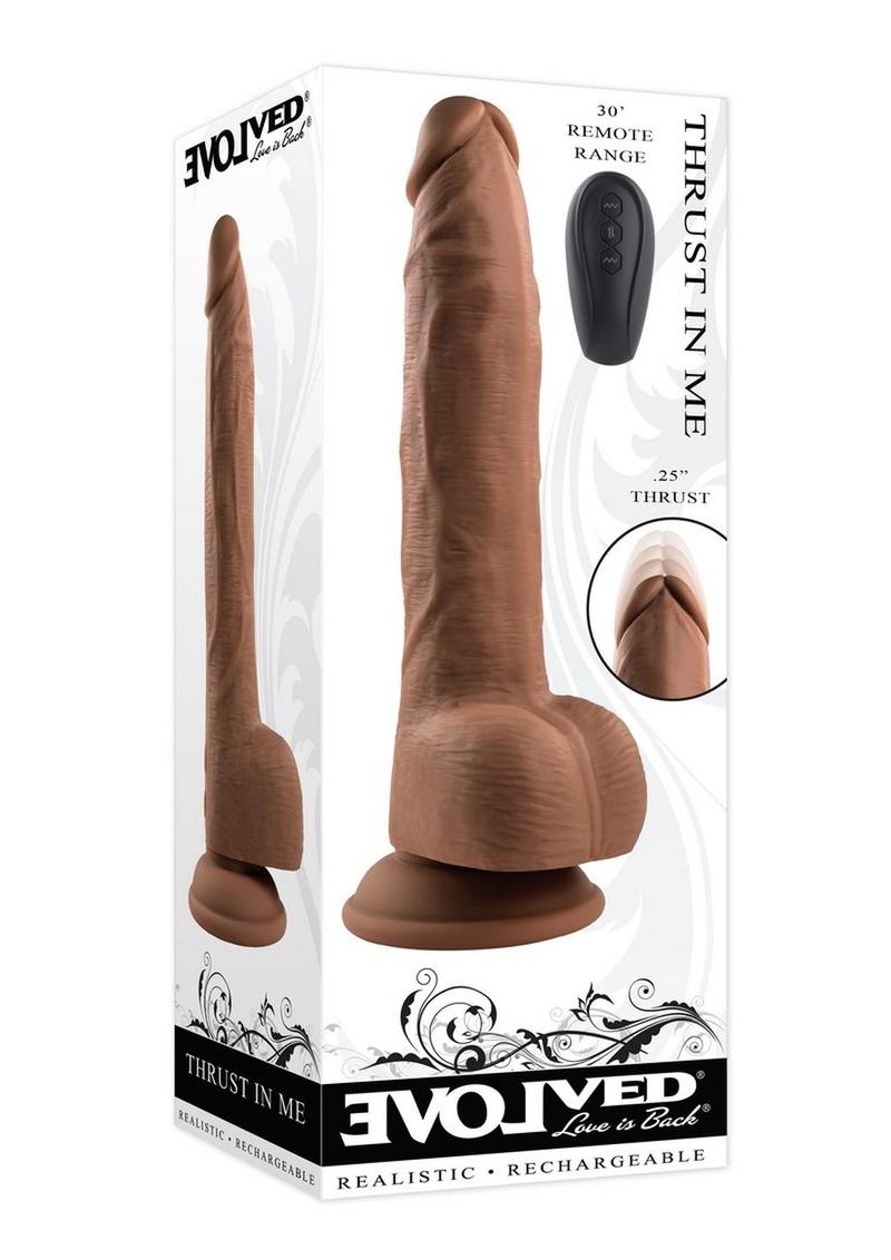 Thrust In Me Realistic Rechargeable Thrusting Remote Control Vibrator