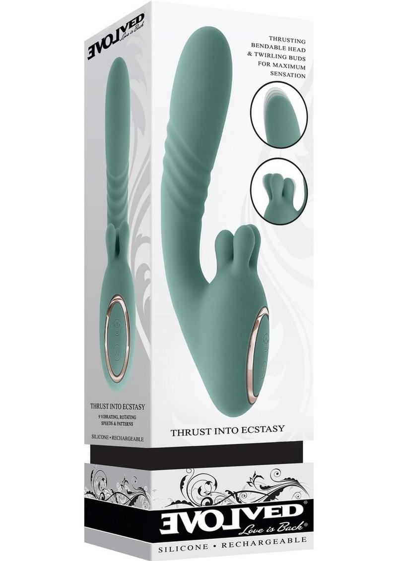 Evolved Thrust Into Ecstasy Rechargeable Silicone Rabbit Vibrator