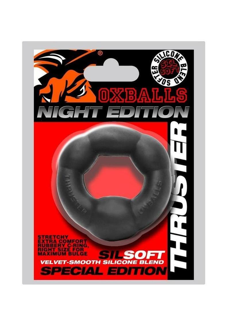 Oxballs Thruster Night Edition Silicone Comfort Bulge Lifter Cockring