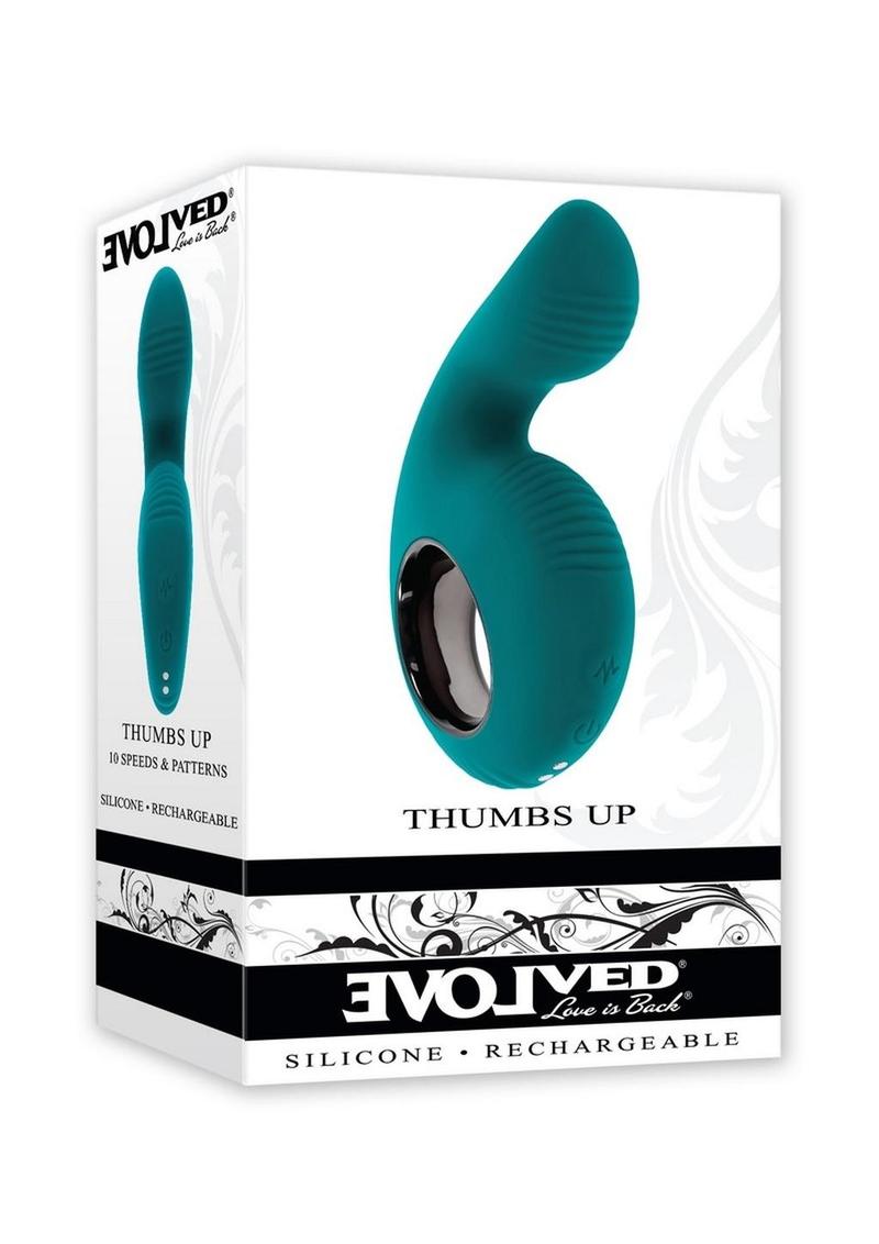 Evolved Thumbs Up – Rechargeable Silicone Vibrator