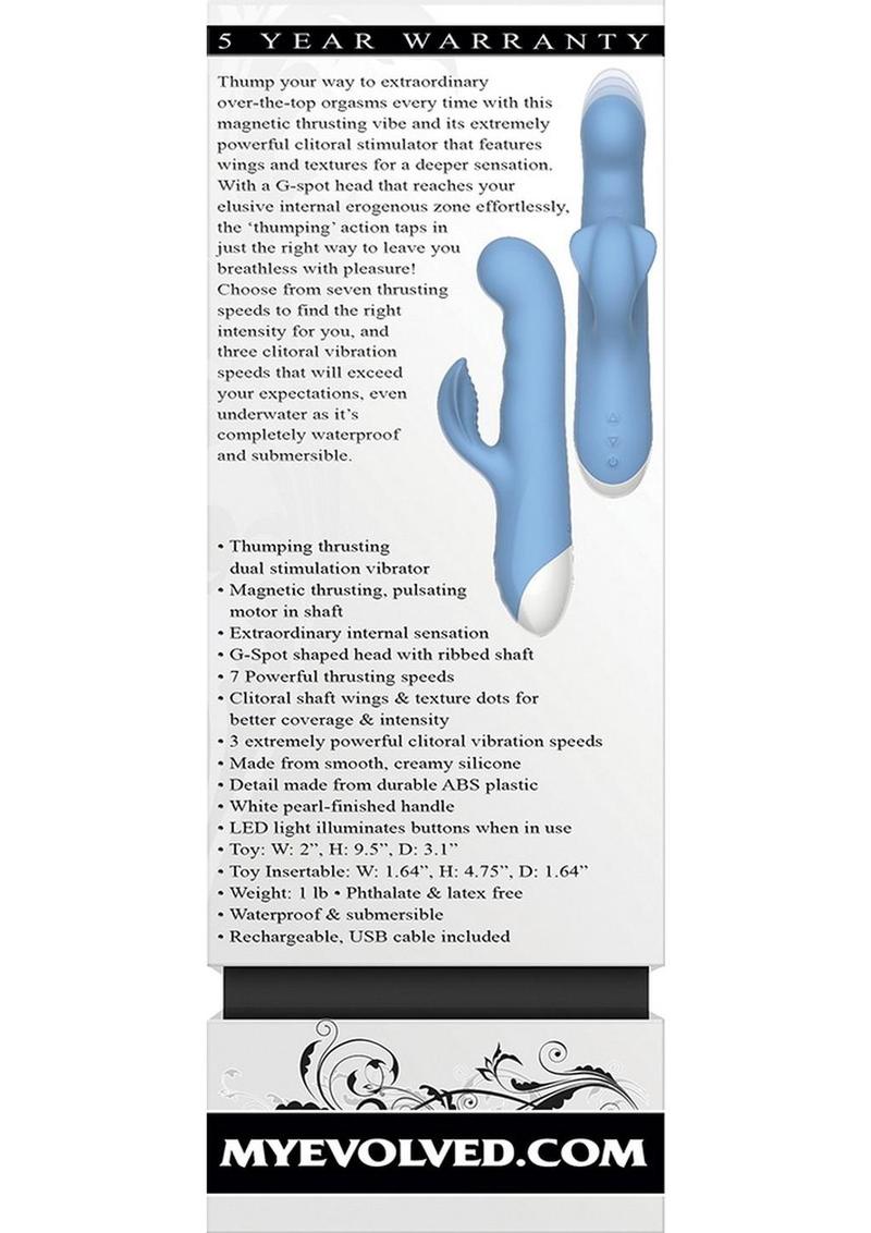Evolved Thump ’N’ Thrust Rechargeable Silicone Rabbit Vibrator