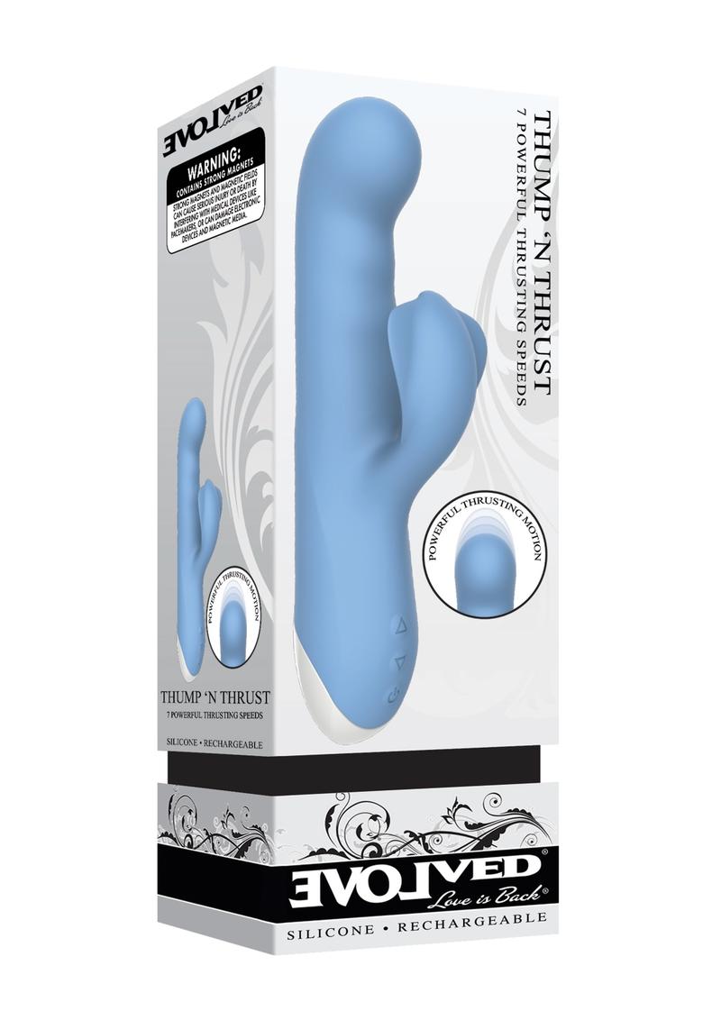 Evolved Thump ’N’ Thrust Rechargeable Silicone Rabbit Vibrator
