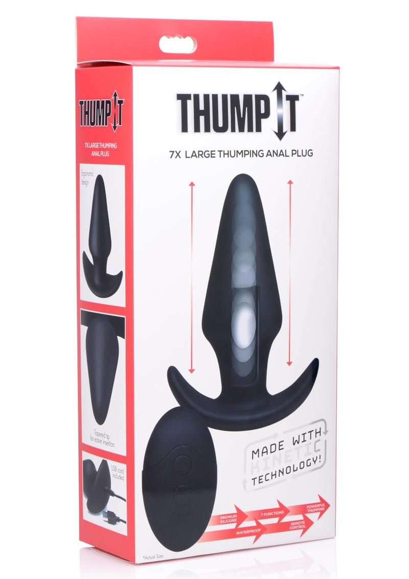 Thump It Large Thumping Anal Plug with Remote Control