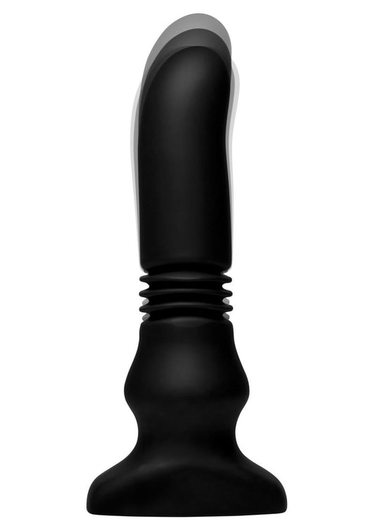 ThunderPlugs Silicone Vibrating And Thrusting Plug with Remote