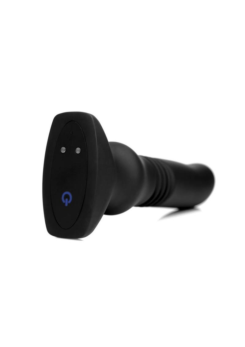 ThunderPlugs Silicone Vibrating And Thrusting Plug with Remote