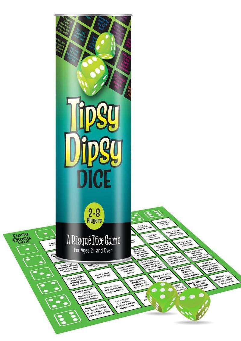 Tipsy Dipsy Game A Risqué Questionable  Dice For Adults