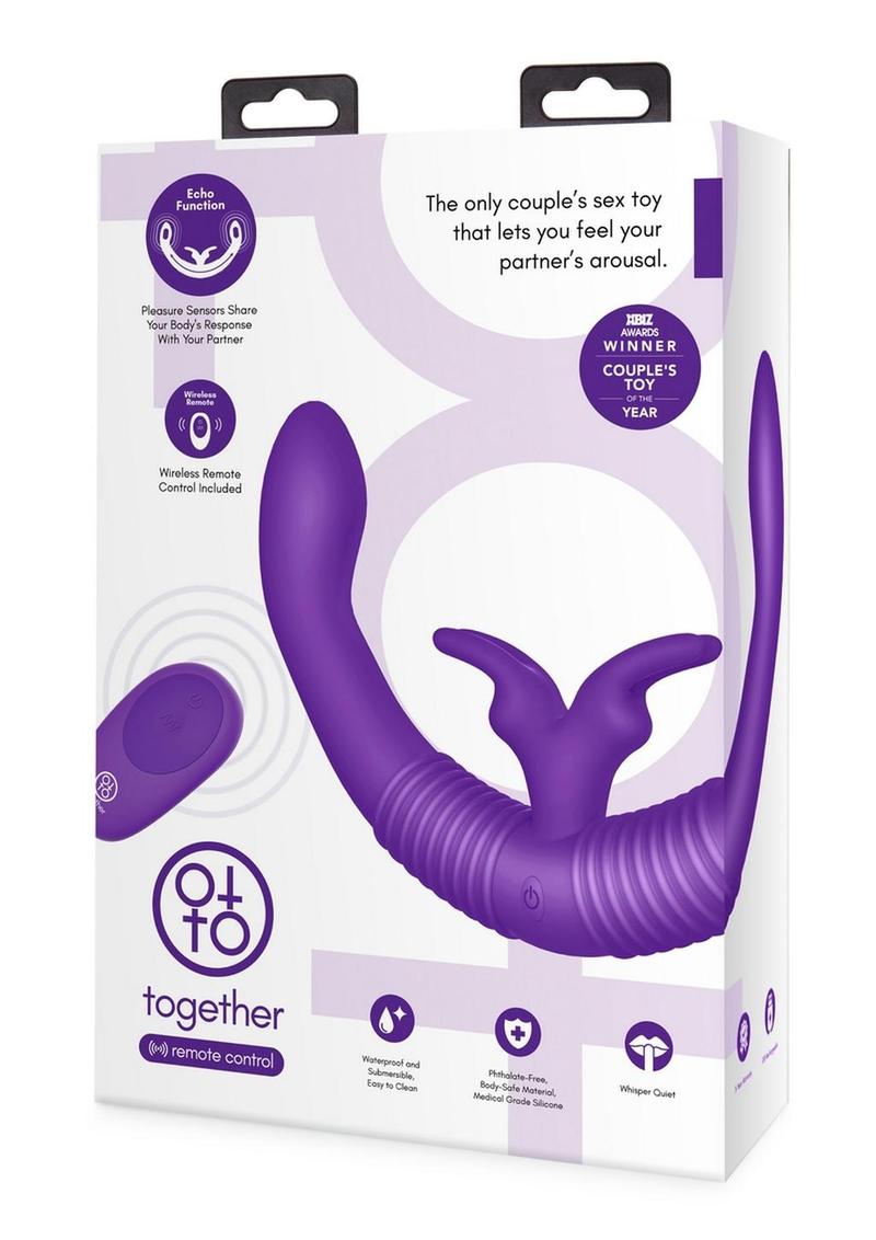 Together Silicone Rechargeable Echo Function Couples Vibrator with Remote Control
