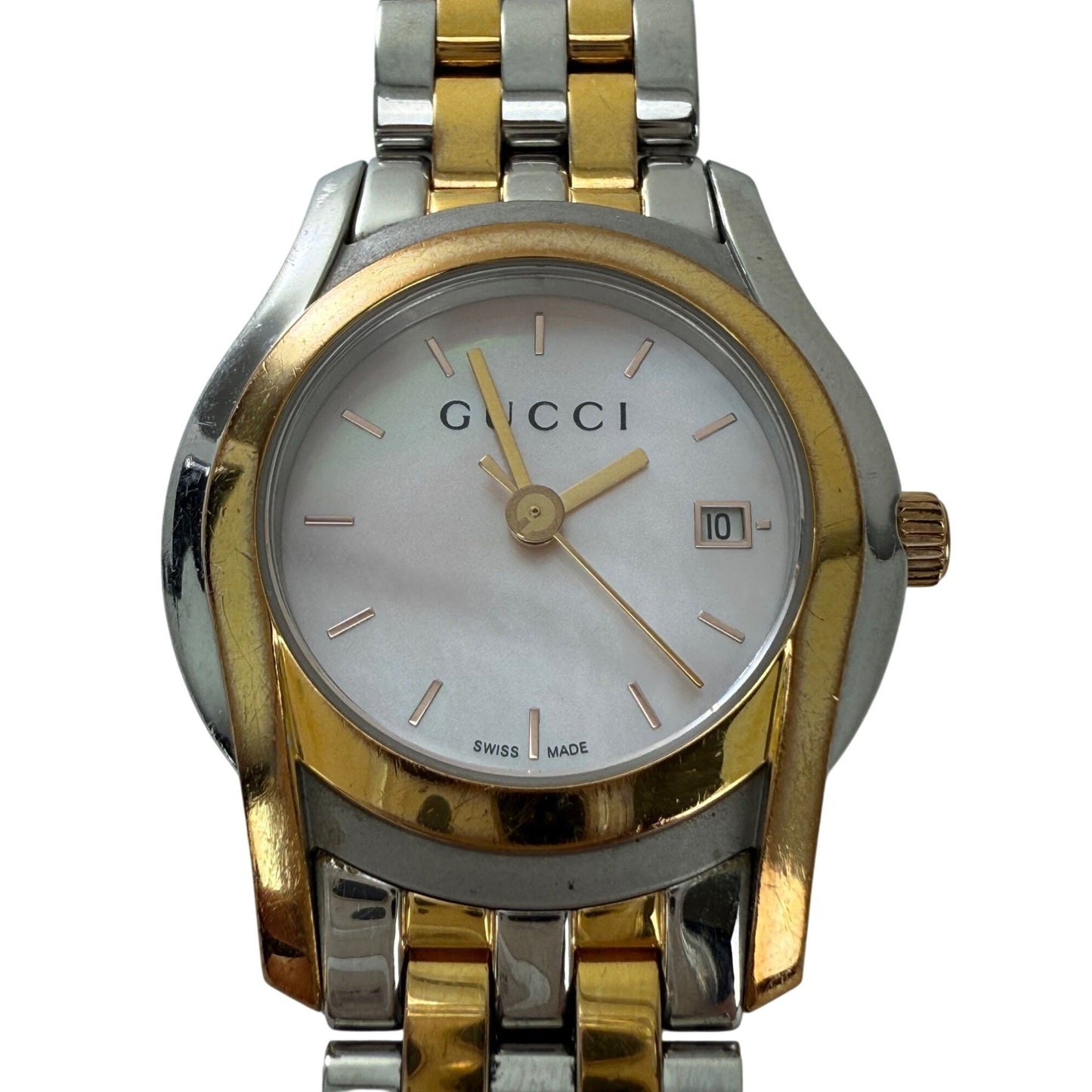 Gucci 5500L Ladies G-Class Two Tone Quartz Watch
