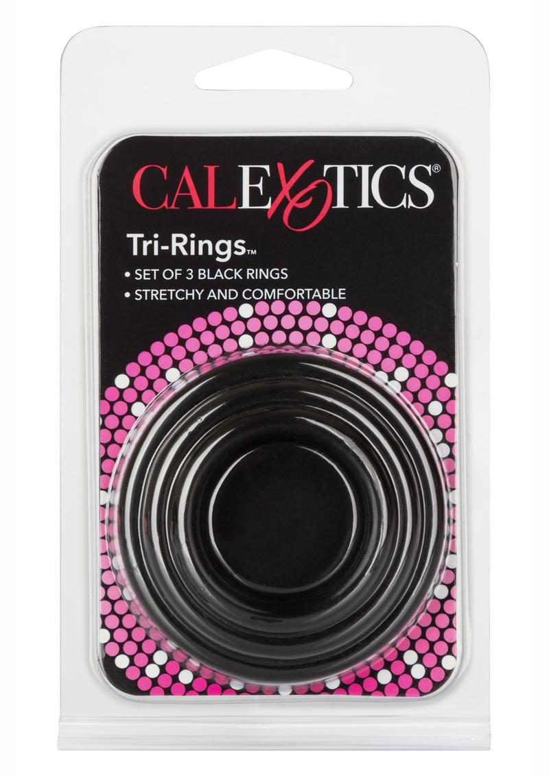 Tri Rings Multi Color Cock Ring Set