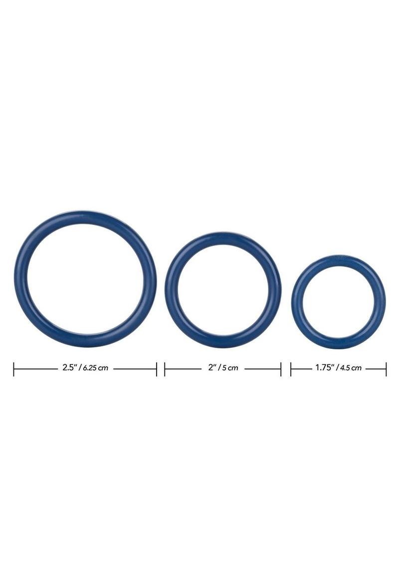 Tri Rings Multi Color Cock Ring Set