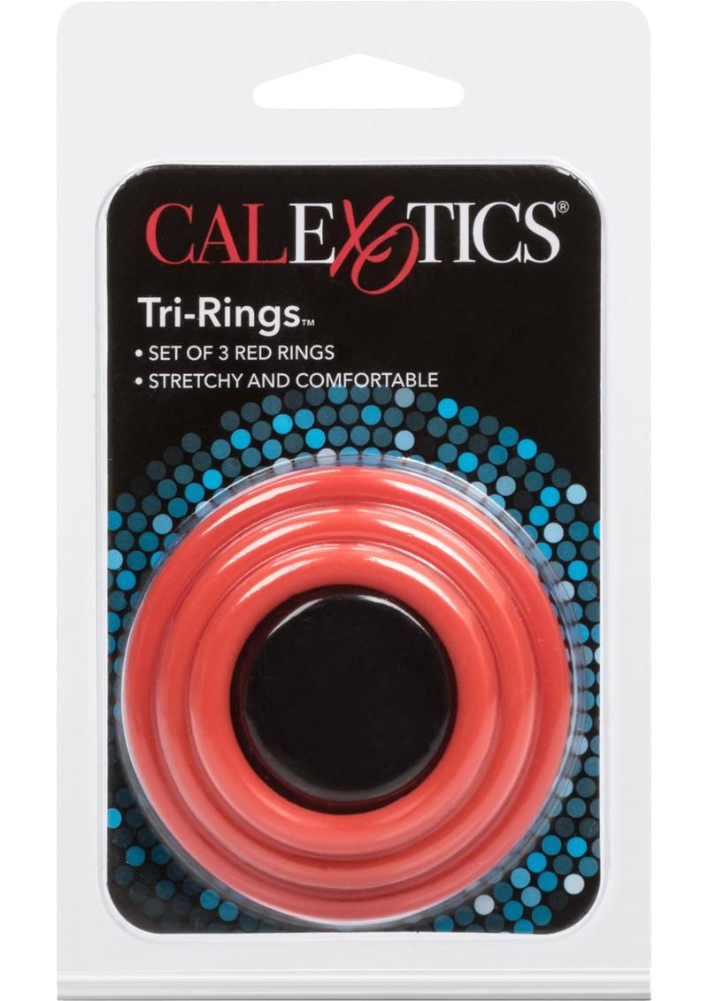 Tri Rings Multi Color Cock Ring Set
