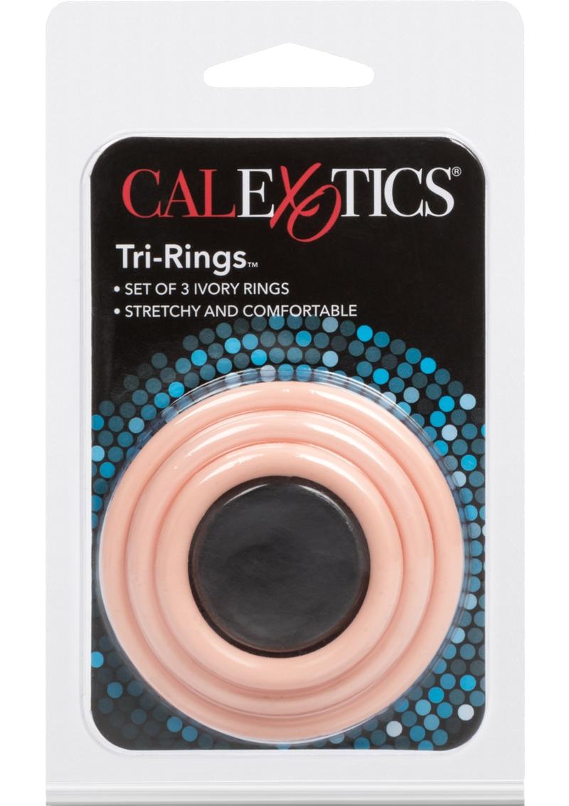 Tri Rings Multi Color Cock Ring Set
