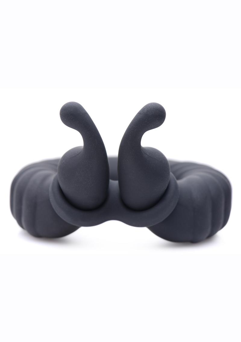 Trinity Vibes 10X Cock Cobra Dual Stim Waterproof Silicone Cock Ring