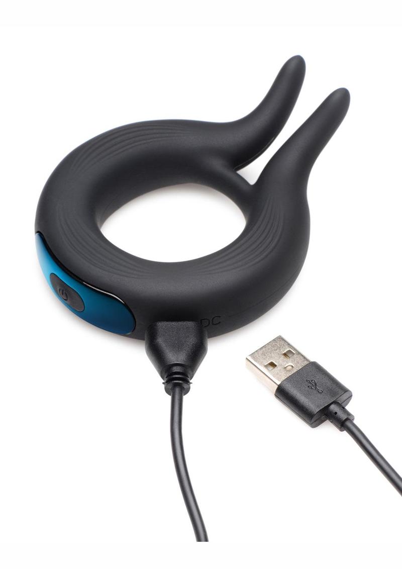 Trinity Vibes 10X Cock Viper Dual Stim Rechargeable Silicone Cock Ring