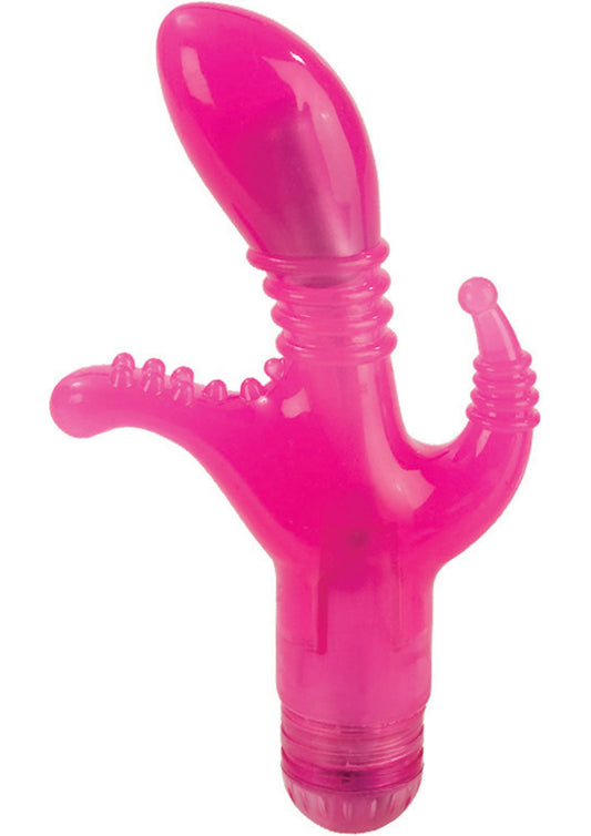 CalExotics Triple Tease Multi-Speed Vibrator Flexible Pleasure