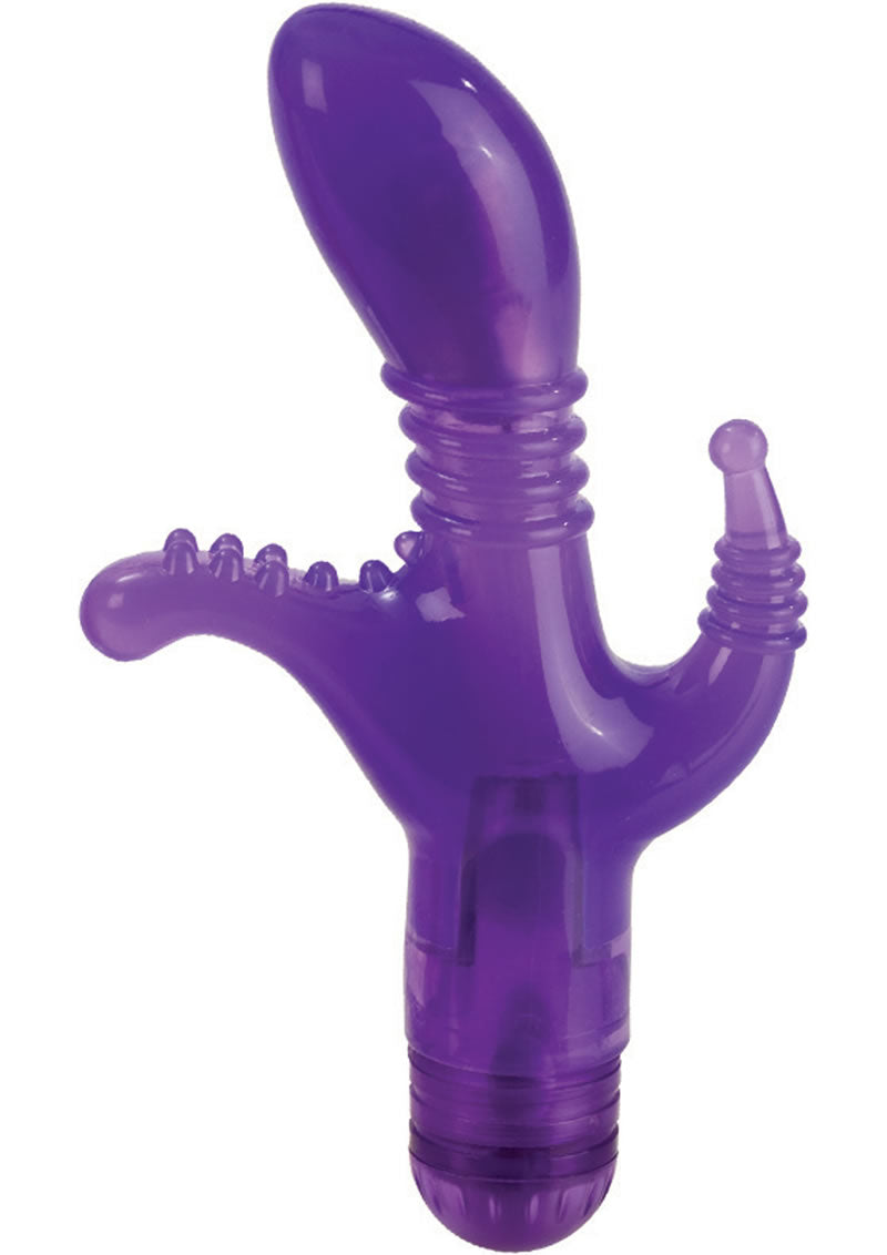 CalExotics Triple Tease Multi-Speed Vibrator Flexible Pleasure