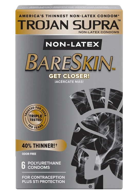 Trojan Supra Bare skin Non Latex Condoms Pack