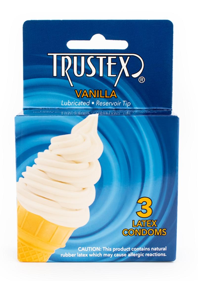 Trustex Vanilla Flavored Lubricated Latex Condoms
