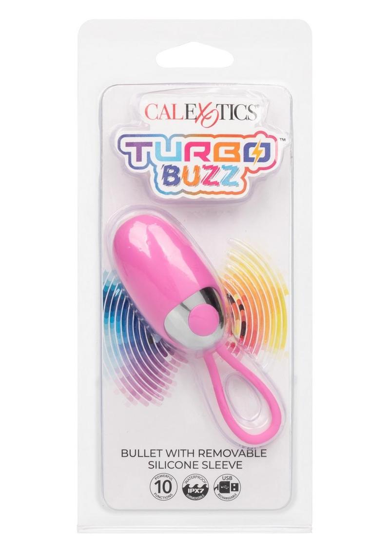 Turbo Buzz Rechargeable Bullet with Silicone Sleeve