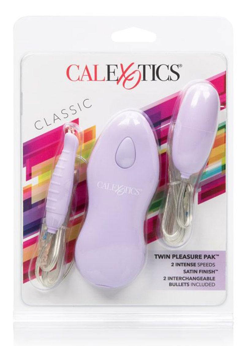 Calexotics Twin Pleasure Pack Wired Remote With Bullet Vibrators