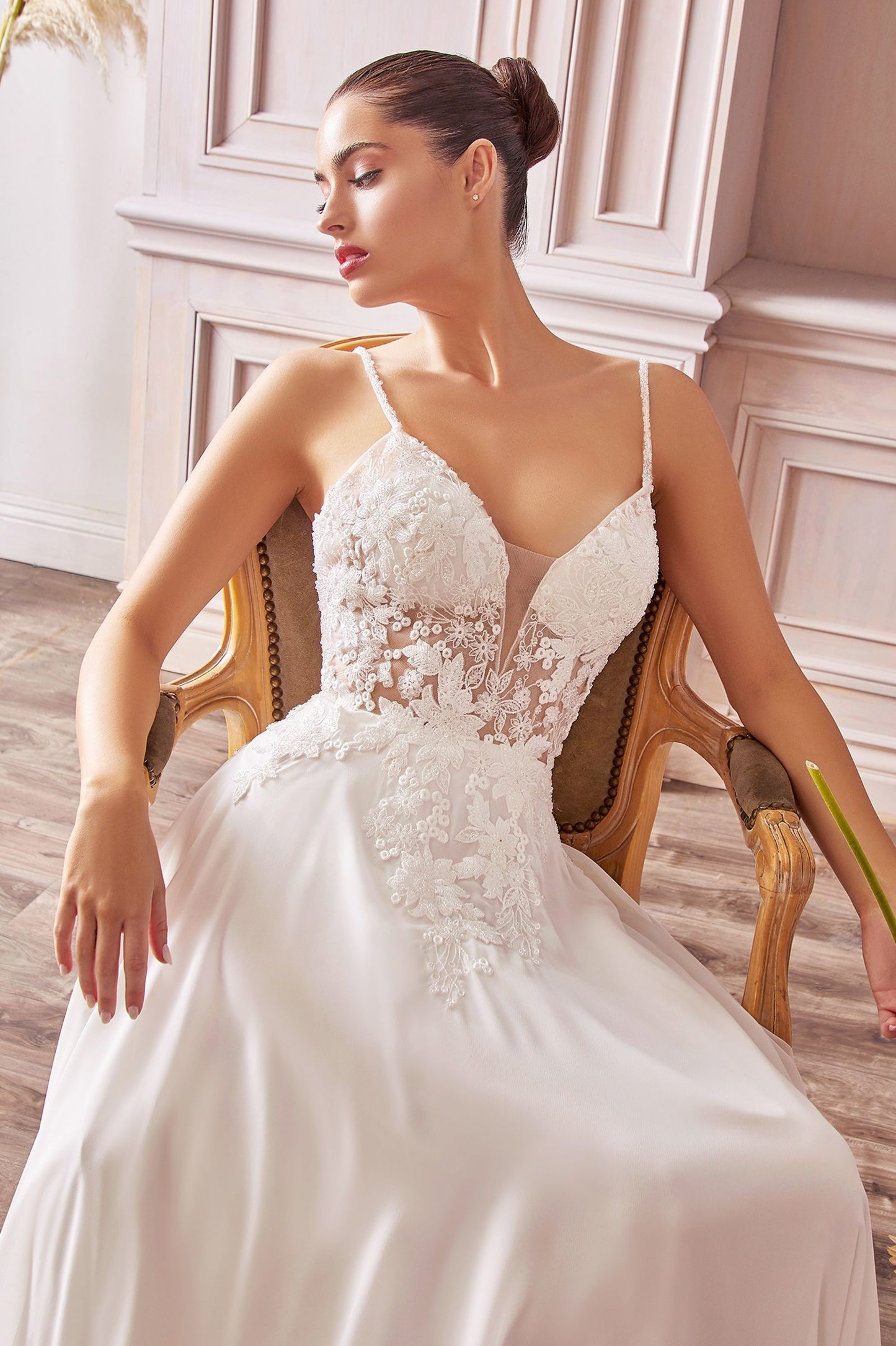 A-Line Chiffon Bridal Gown