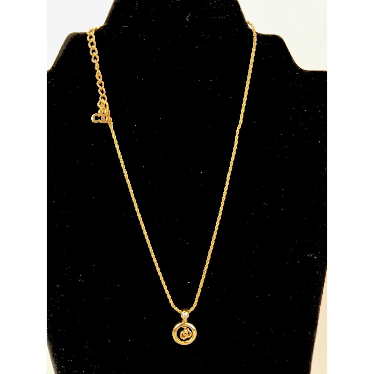 Christian Dior Multi Star Adjustable Silver Finish Necklace