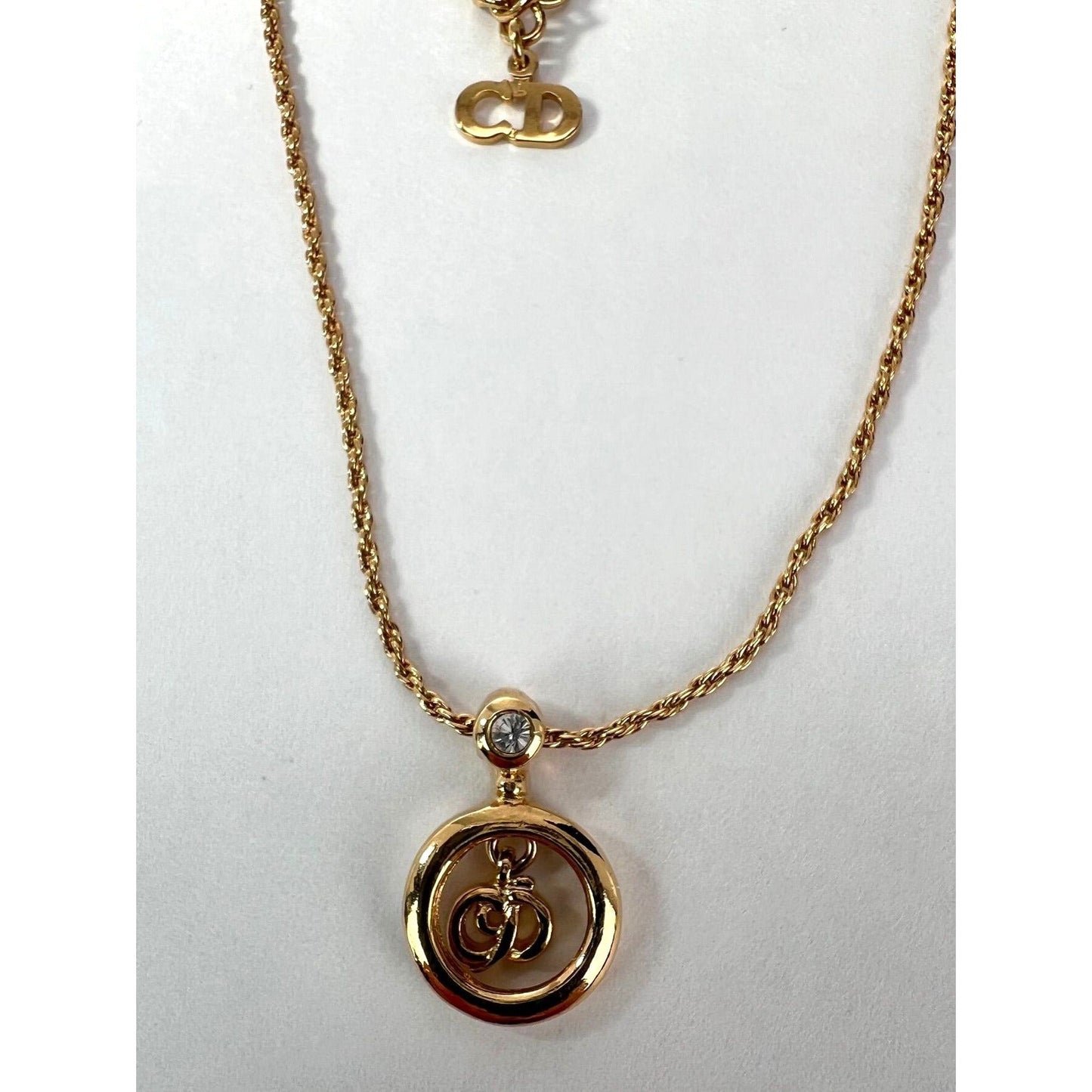 Christian Dior Multi Star Adjustable Silver Finish Necklace