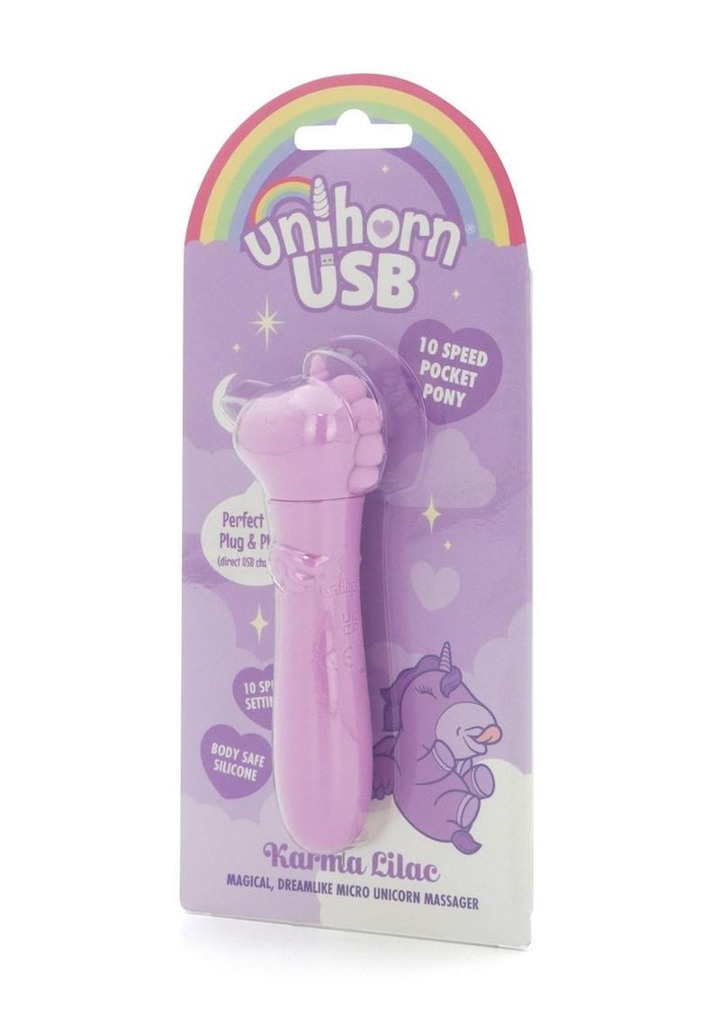 Karma Lilac Unicorn USB Bullet Massager