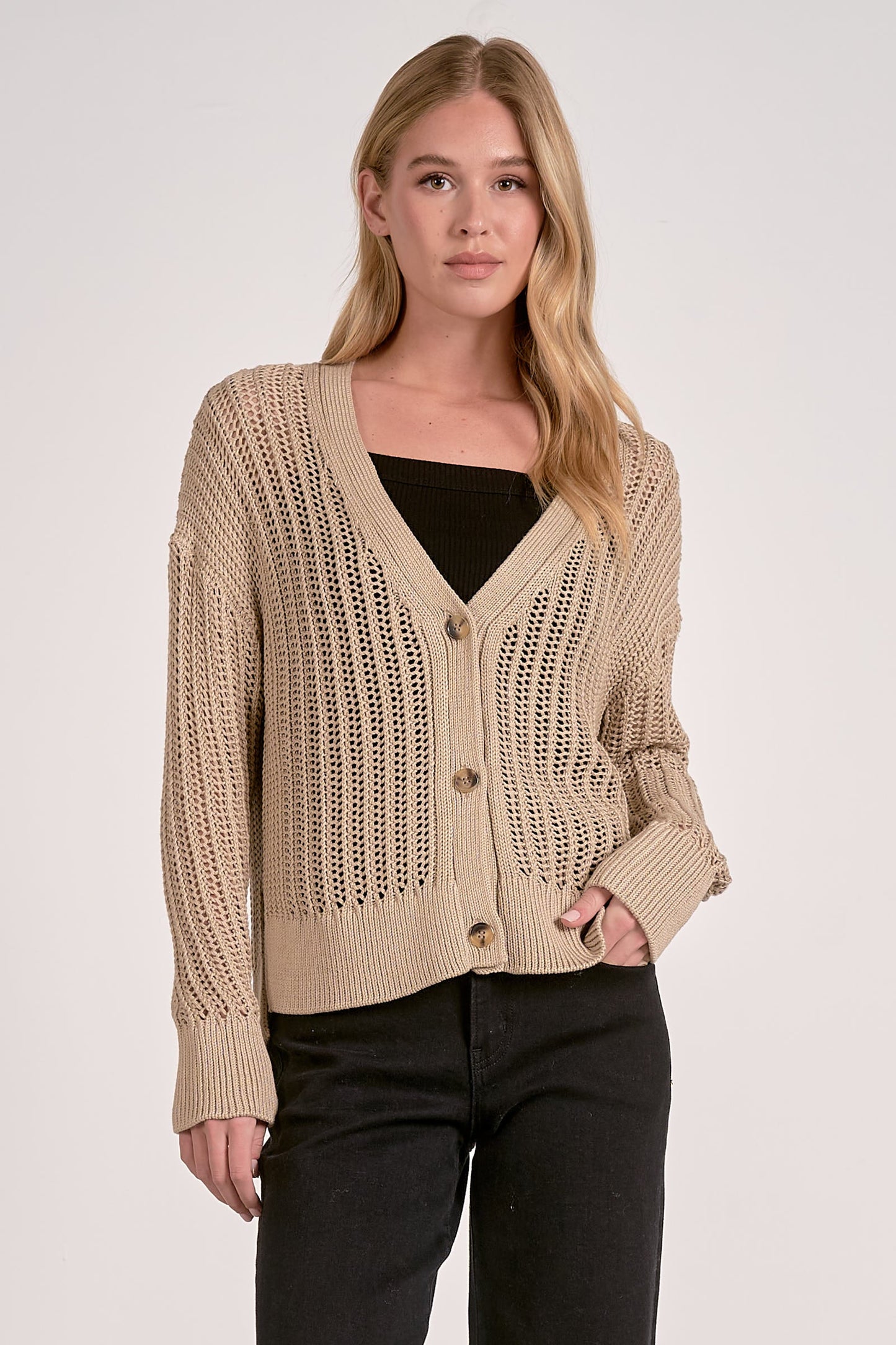 Open Knit Cardigan