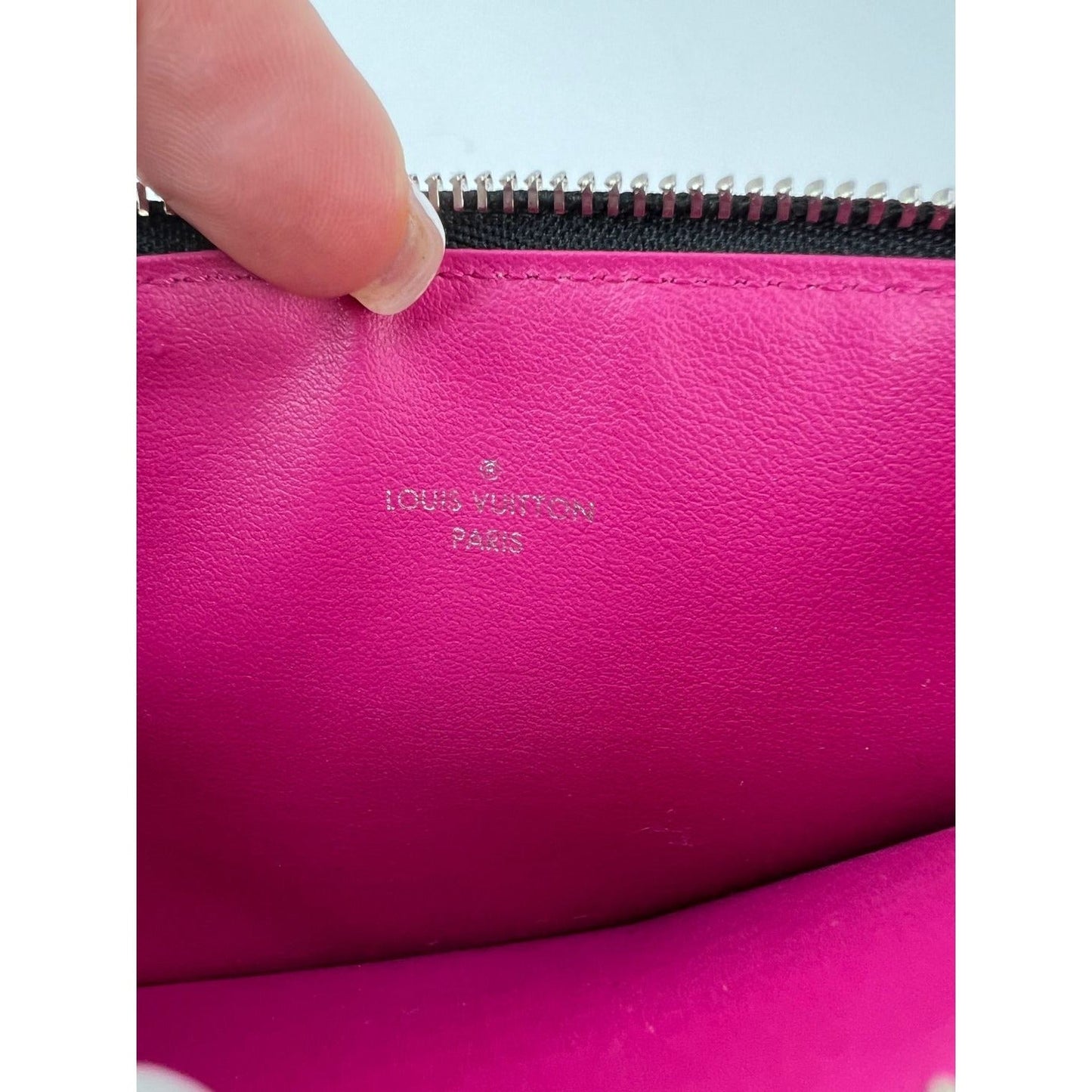 Louis Vuitton Zippered Insert from Felicie Black Epi Leather Coin Pouch