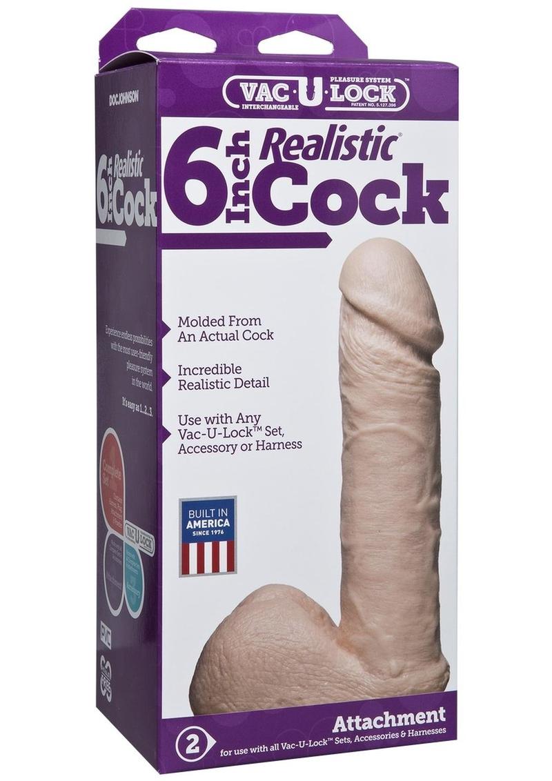 Vac-U-Lock Realistic Dildo