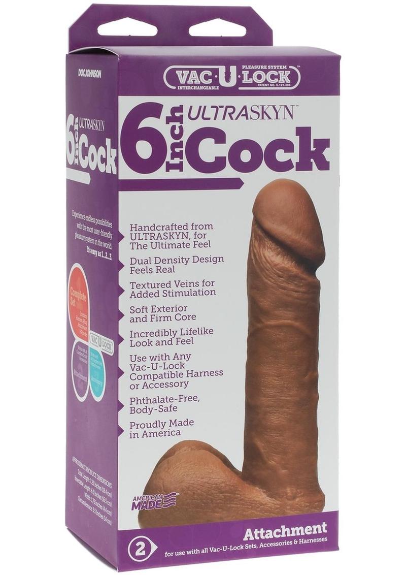 Vac-U-Lock 6-Inch ULTRASKYN Dildo Attachment