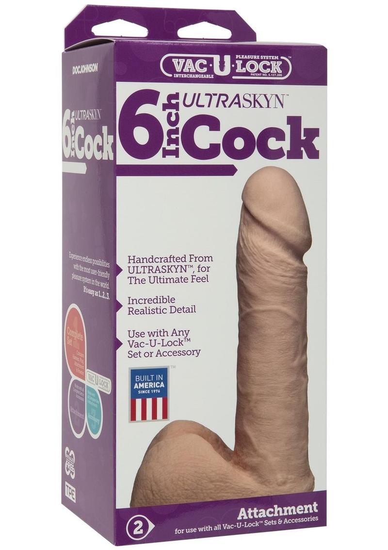 Vac-U-Lock 6-Inch ULTRASKYN Dildo Attachment