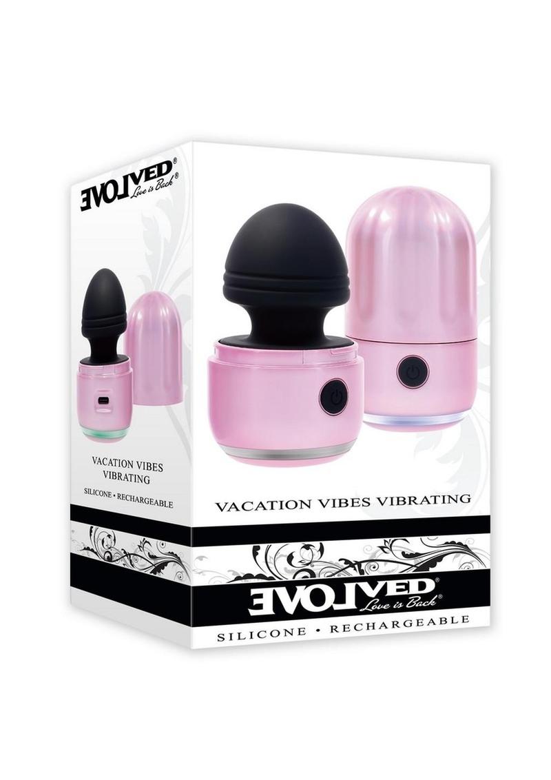 Vacation Vibes Vibrating Rechargeable Silicone Vibrator