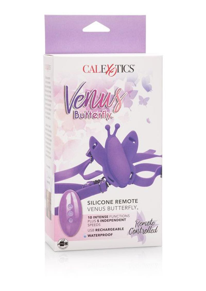 CalExotics Venus Butterfly USB Rechargeable Silicone Strap-On