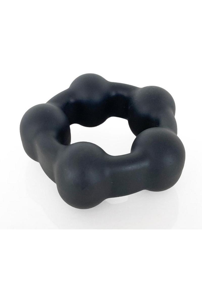 VERS Liquid Silicone Cock Ring With Steel Motion Balls