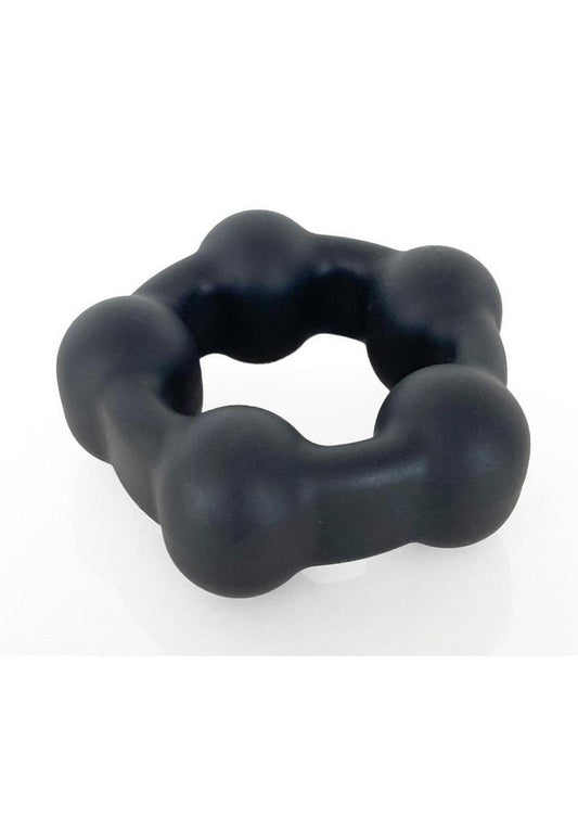 VERS Liquid Silicone Cock Ring With Steel Motion Balls