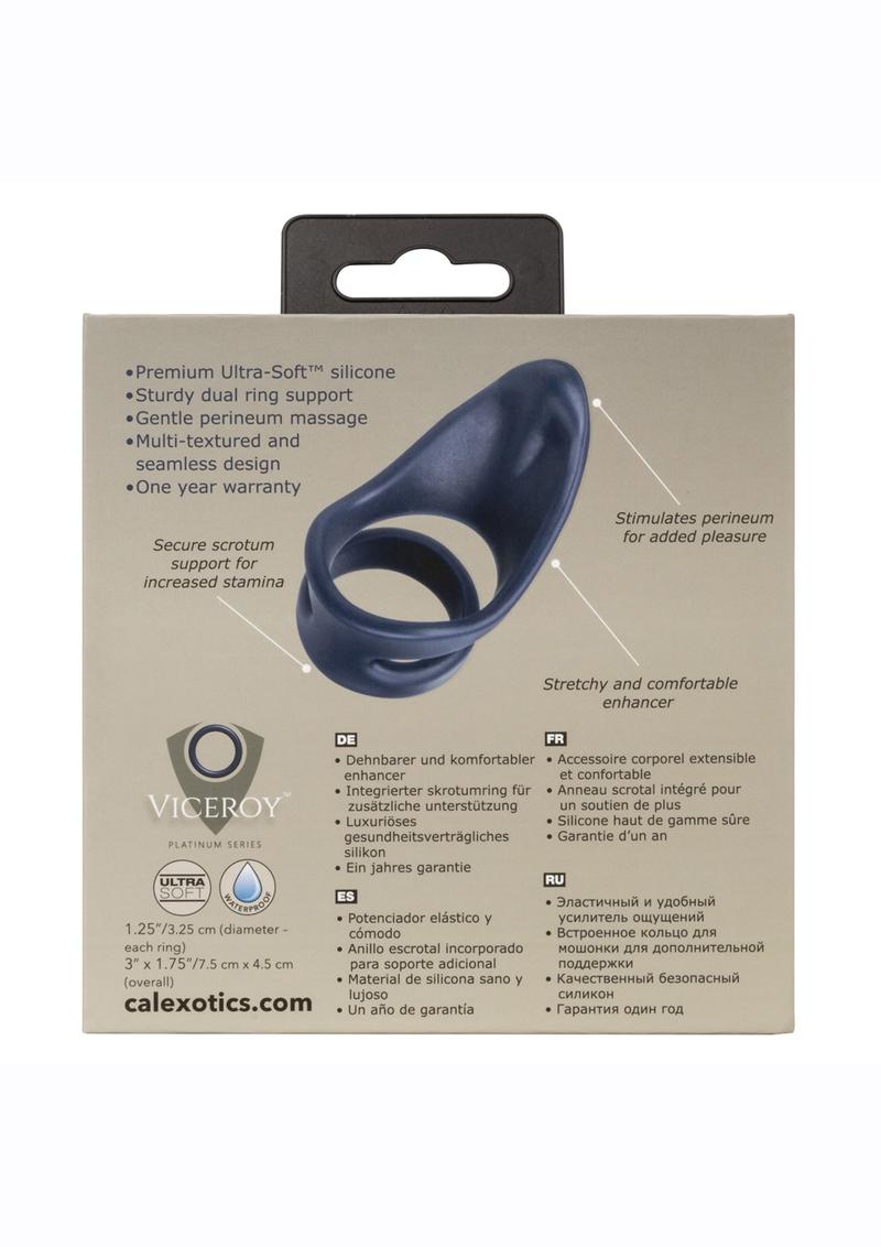 Viceroy Perineum Dual Ring Silicone Ultra-Soft Cock Ring