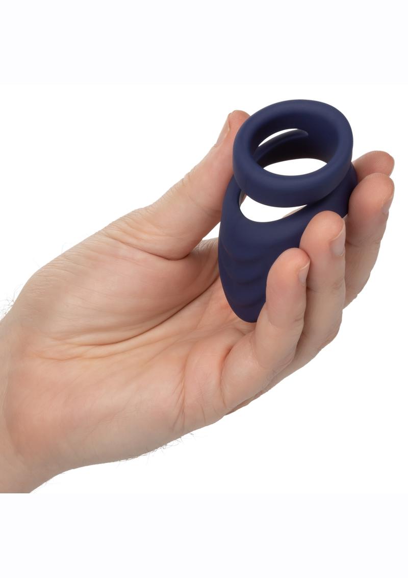 Viceroy Perineum Dual Ring Silicone Ultra-Soft Cock Ring