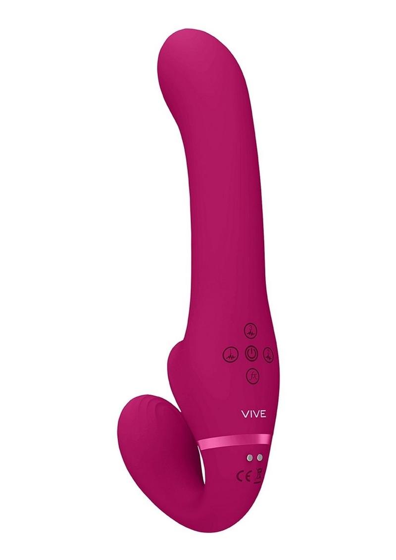 Vive AI Rechargeable Silicone Dual-Motor Strapless Strap-On