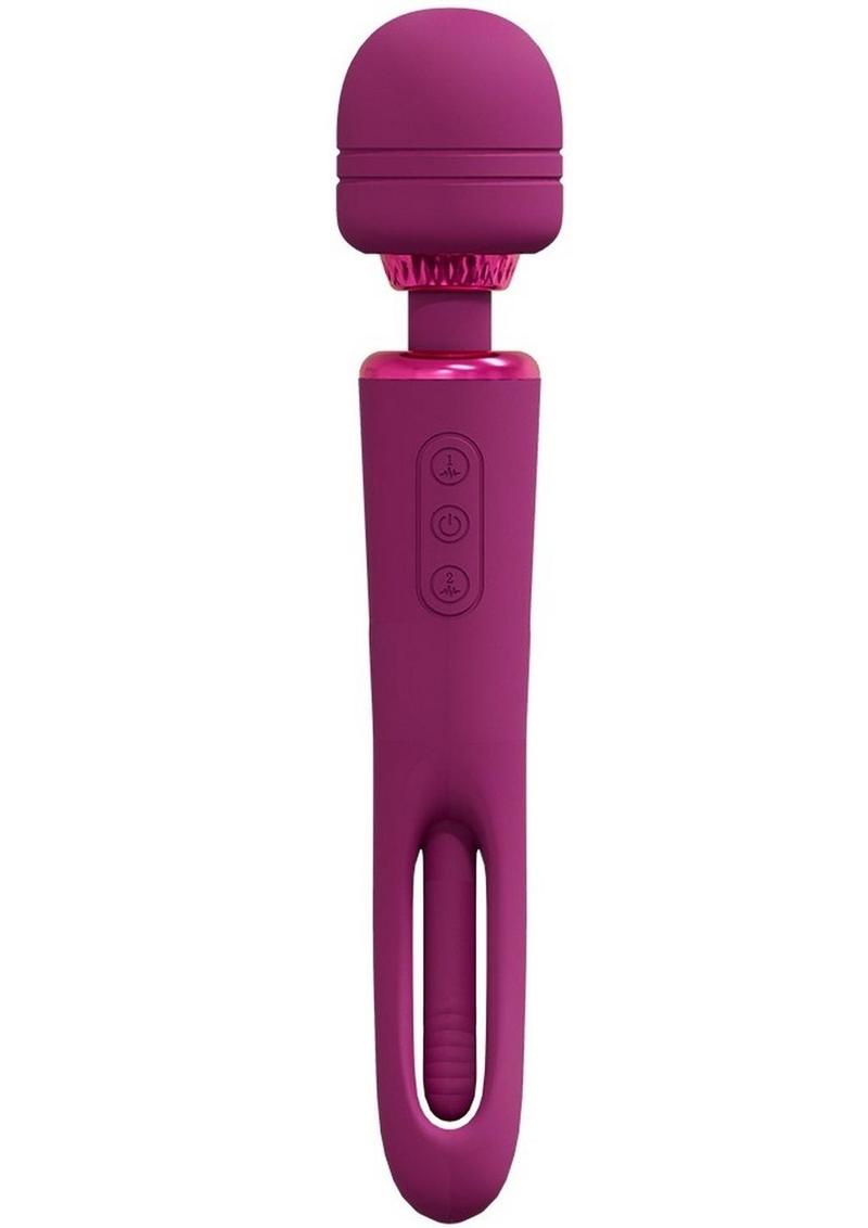 Vive Kiku Rechargeable Double-Ended Wand with G-Spot Stimulator