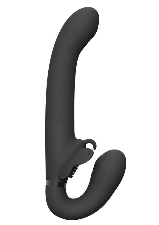 VIVE Satu Triple Action Rechargeable Silicone Strapless Strap-On