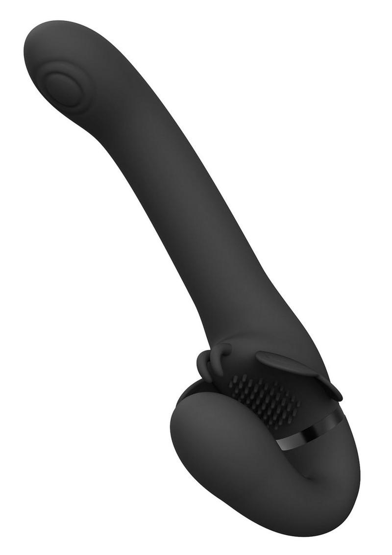 VIVE Satu Triple Action Rechargeable Silicone Strapless Strap-On