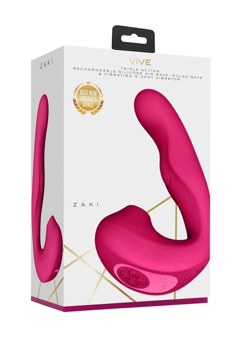 VIVE Zaki Triple-Action Rechargeable G-Spot Air Wave Vibrator