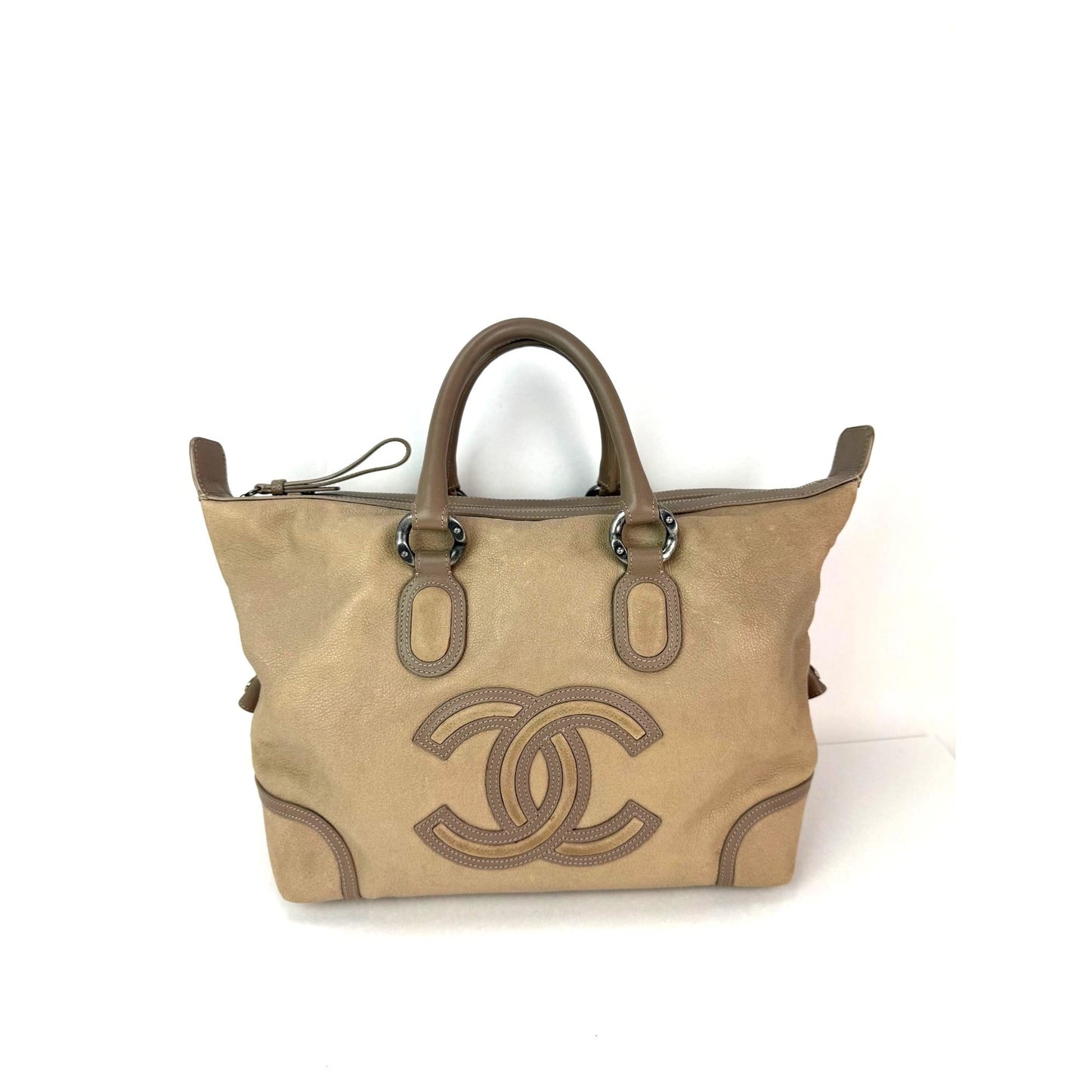 Chanel Washed Beige Calfskin Tote Bag