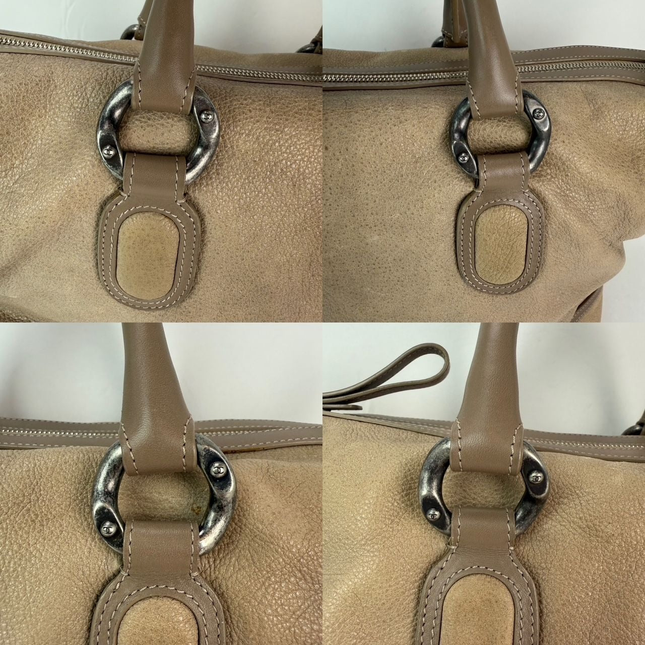 Chanel Washed Beige Calfskin Tote Bag