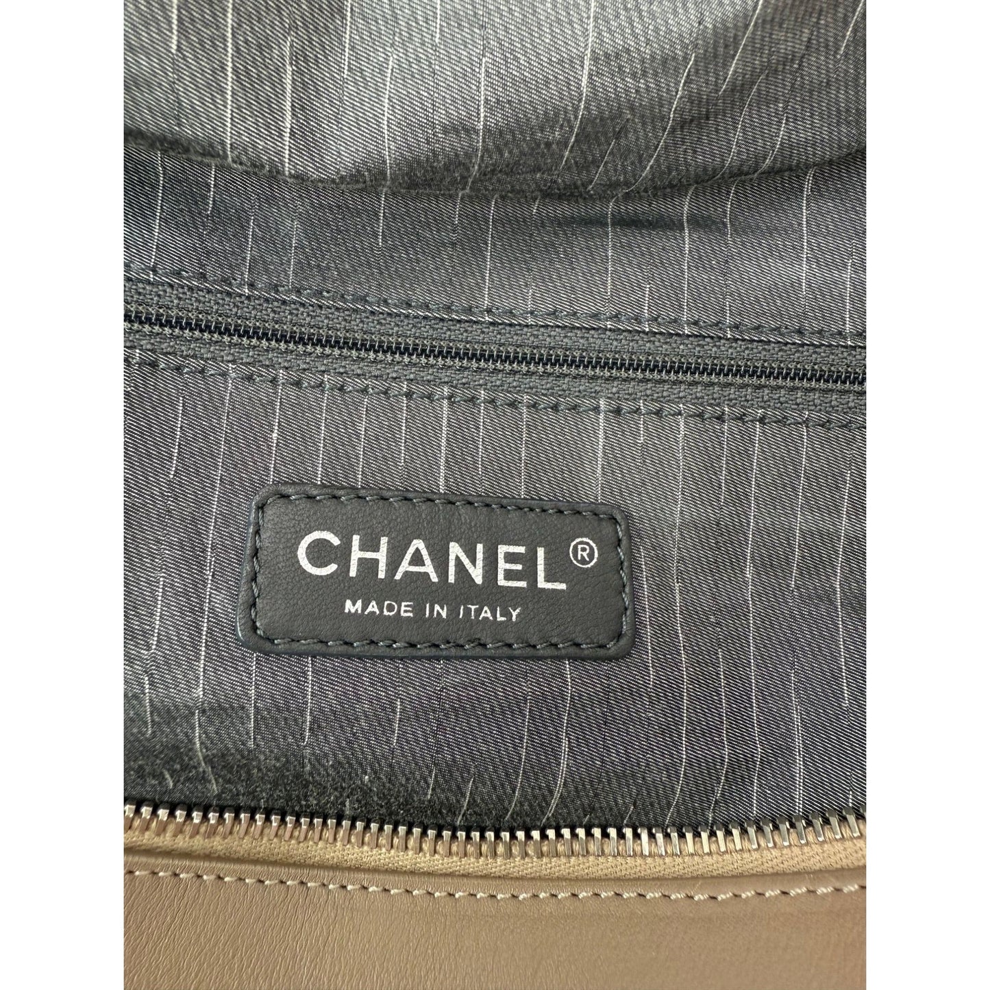 Chanel Washed Beige Calfskin Tote Bag